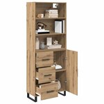 vidaXL Haut Armoire avec tiroir Chêne artisanal 69 5 x 34 x 180 cm