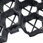 vidaXL Grilles d'herbe 16 Pièces noir 60x40x3 cm plastique