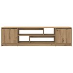 vidaXL Meuble TV chêne artisanal 188 5x41x50 cm bois d'ingénierie