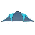 vidaXL Tente de camping pour 6 personnes bleu et bleu clair