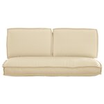 vidaXL Set de coussins de palette avec oreiller 3 Pièces Beige