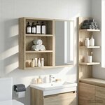 vidaXL Armoire murale de salle de bain Chêne Sonoma 40 x 10 x 50 cm