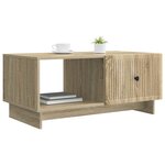 vidaXL Table basse Chêne Sonoma 90 x 50 x 40 cm Bois d'ingénierie