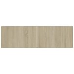 vidaXL Meuble TV Chêne sonoma 100x30x30 cm Bois d’ingénierie