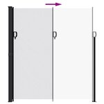 vidaXL Auvent latéral rétractable blanc 220x500 cm