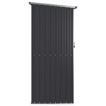 vidaXL Abri de jardin Anthracite 118 5x97x209 5 cm Acier galvanisé