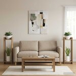 vidaXL Support de Plante 2 pièces Chêne artisanal 30 x 30 x 100 cm