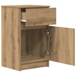 vidaXL Tables de chevet 2 Pièces chêne artisanal 39x35x65 cm