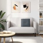 vidaXL Coussin de Dos Gris foncé 50 x 45 cm Tissu en velours côtelé