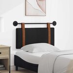 vidaXL Tête de lit suspendue Noir PU antique