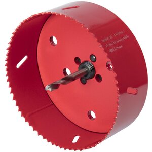 wolfcraft Scie cloche 121 mm Bi-Métal Rouge 5497000