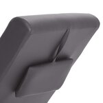 vidaXL Chaise longue de massage avec oreiller gris similicuir