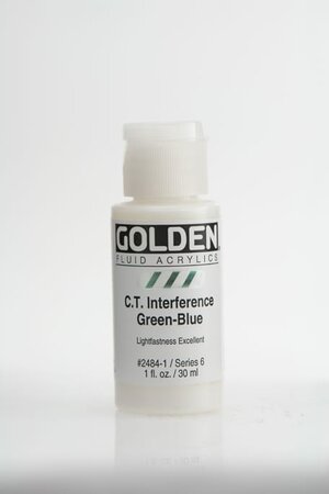 Peinture Acrylic FLUIDS Golden IX 30ml Interference Vert Bleu