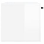 vidaXL Armoire murale blanc brillant 80x36 5x35 cm bois d'ingénierie