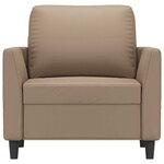 vidaXL Fauteuil Cappuccino 60 cm Similicuir