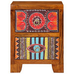 vidaXL Table de chevet 2 Pièces 35x35x45 cm bois d'acacia massif