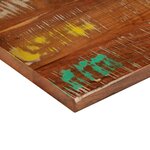 vidaXL Dessus de table 50x50x3 8 cm carré bois massif de récupération