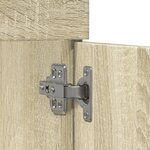 vidaXL Armoire lavabo de salle de bain chêne sonoma bois d'ingénierie