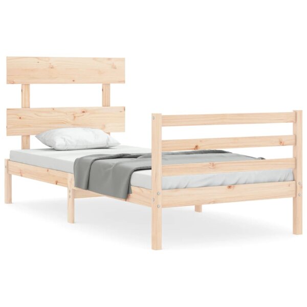 vidaXL Cadre de lit sans matelas bois massif