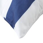 vidaXL Coussins de palette 3 Pièces rayures bleues/blanches tissu oxford