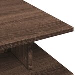vidaXL Table basse chêne marron 102x55x35 cm bois d'ingénierie