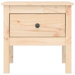 vidaXL Tables d'appoint 2 Pièces 50x50x49 cm Bois massif de pin