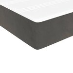 vidaXL Matelas de lit à ressorts ensachés gris foncé 120x190x20 cm