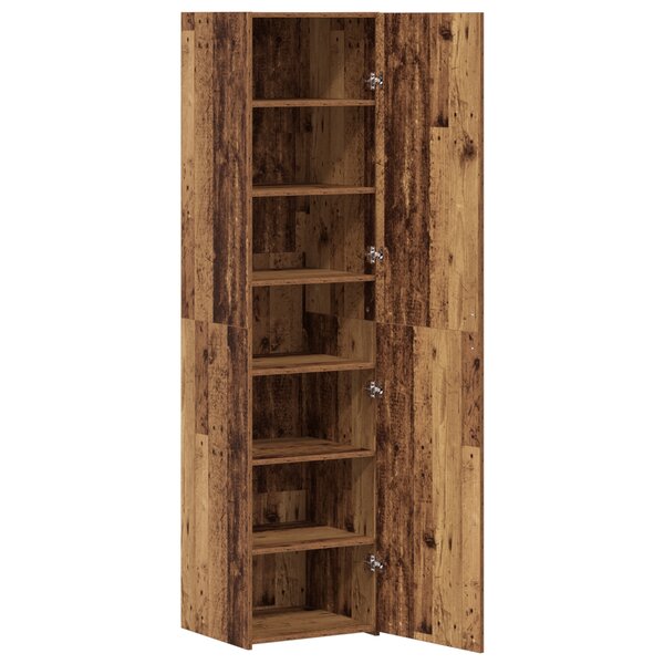 vidaXL Meuble Haut Bois Ancien 45x42.5x185 cm Bois d'ingénierie