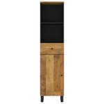 vidaXL Armoire de salle de bain 38x33x160 cm bois massif de manguier