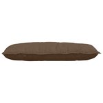 vidaXL Coussin de Dos Marron 100 x 19 x 50 cm tissu