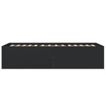vidaXL Cadre de lit sans matelas noir 90x200 cm