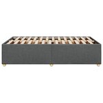 vidaXL Cadre de lit sans matelas gris foncé 120x190 cm tissu