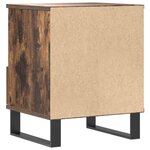vidaXL Tables de chevet 2 Pièces chêne fumé 40x35x50 cm bois ingénierie