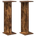 vidaXL Support de Plante 2 pièces Chêne fumé 25 x 25 5 x 80 5 cm