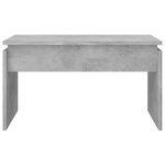 vidaXL Table basse Gris béton 68x50x38 cm Aggloméré