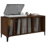 vidaXL Armoire à disques chêne marron 100x38x48 cm bois d'ingénierie