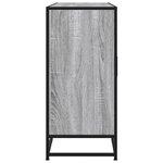 vidaXL Buffet sonoma gris 134x35x76 cm bois d'ingénierie