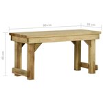 vidaXL Banc de jardin 90 cm bois de pin imprégné