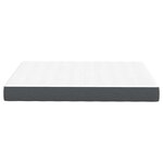 vidaXL Matelas de Lit avec matelas Gris 140 x 200 cm tissu