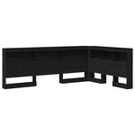vidaXL Tête de lit de rangement Chêne noir 207 5 x 137 5 x 76 5 cm