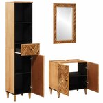 vidaXL Ensemble de Meubles de Salle de Bain 3 pc 62 x 33 x 58 cm