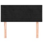 vidaXL Tête de lit Noir 80x5x78/88 cm Velours