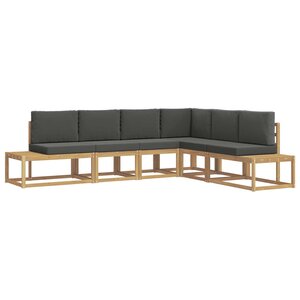 vidaXL Ensemble de canapés d'extérieur 4 Pièce Blanc et anthracite