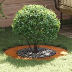 vidaXL Planteur acier Corten Acier Corten Grand Incrustations décoratives