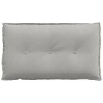 vidaXL Coussin de Dos Gris clair 80 x 50 cm Tissu en microfibre