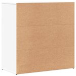 vidaXL Buffet blanc 79x38x80 cm bois d’ingénierie