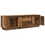 vidaXL Meuble TV avec éclairage LED vieux bois 160 5x41x50 cm