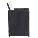 Salon de jardin meuble d'extérieur ensemble de mobilier 15 pièces avec coussins résine tressée noir 02_0015875