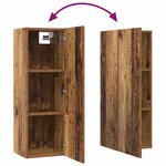 vidaXL Ensemble meuble TV 10 Pièces Bois ancien 30 5 x 30 x 90 cm
