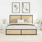 VidaXL Tables de chevet avec lumières LED 2 Pièces blanc 38x34x50 cm